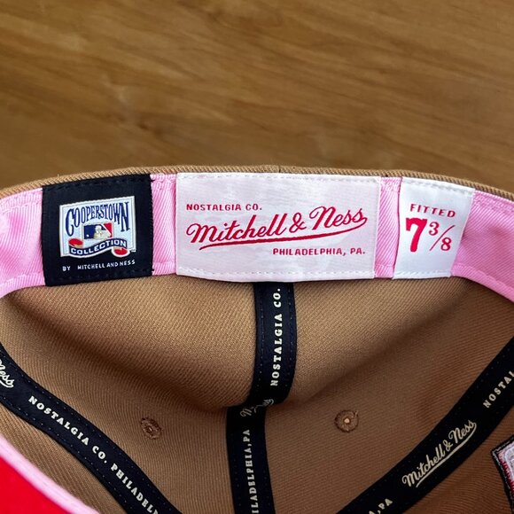 MITCHELL & NESS TOPPS NEW YORK YANKEES FITTED 7 3/8 HAT Structured NEW - Picture 6 of 6